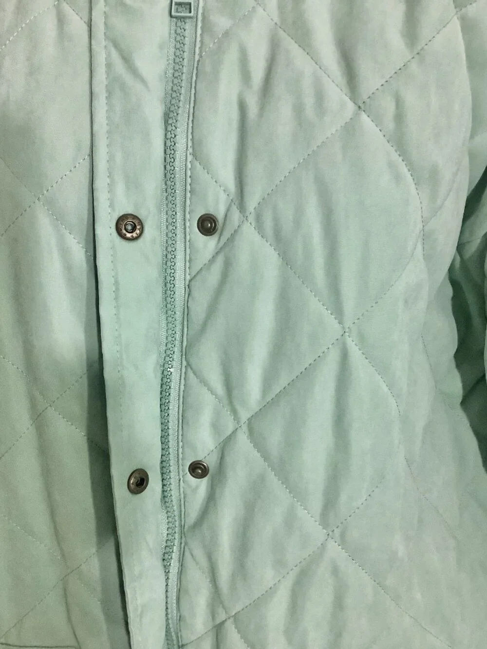 Trench Style Coat Green Universal Threads Quilted Look Wardrobe Staple Medium